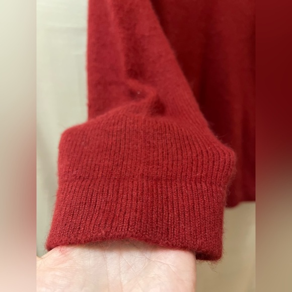 Beechers Brook Vintage Red Angora Blend Sweater Size Large SO SOFT luxury - Picture 2 of 7